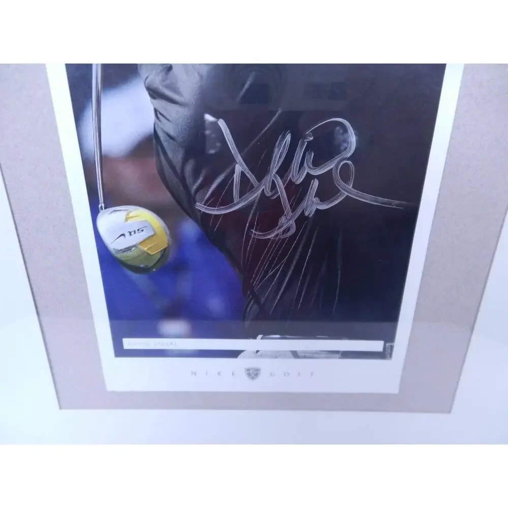 Signed David Duval Golfer Autographed Framed Matted Photo Nike PGA Champion VTG